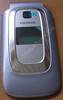 Oberschale Klappe silber Nokia 6085 original A-Cover vom Klappteil, Displayteil Außen incl. kleine Displayscheibe