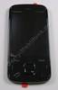 Oberschale indigo Nokia N86 original A-Cover schwarz mit Displayscheibe, Tastaturplatine Menütasten, Lautsprecher, Menütastenmatte