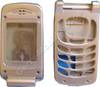 Komplettes Gehäuse Samsung E600 hellblau incl. Displayscheiben, Akkuverschluß, Schanier, Stopfen und Seitentasten, Oberschale, Cover